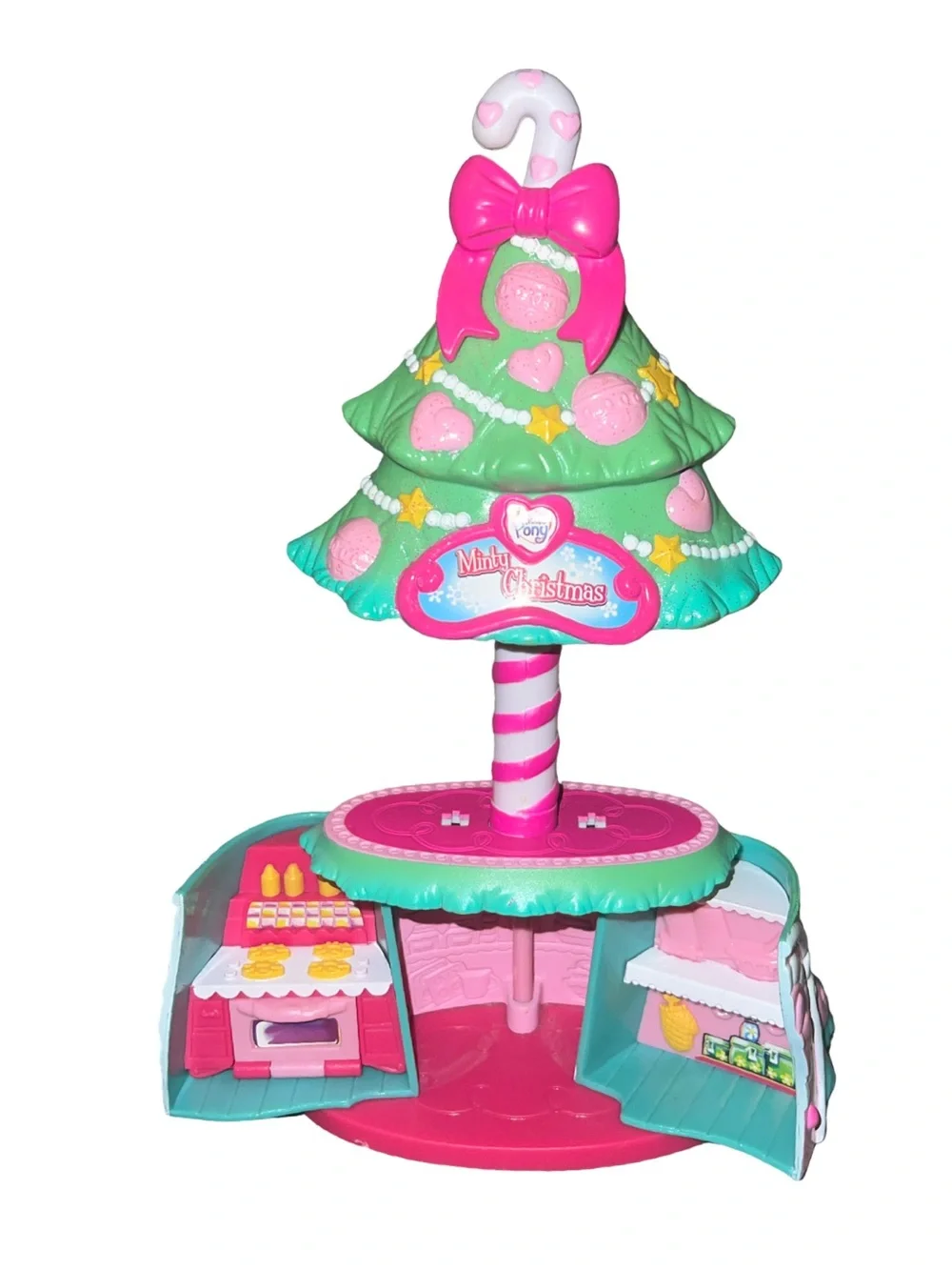 2006 My Little Pony  MLP A Very Minty Christmas Tree Pop-Up Playset 10